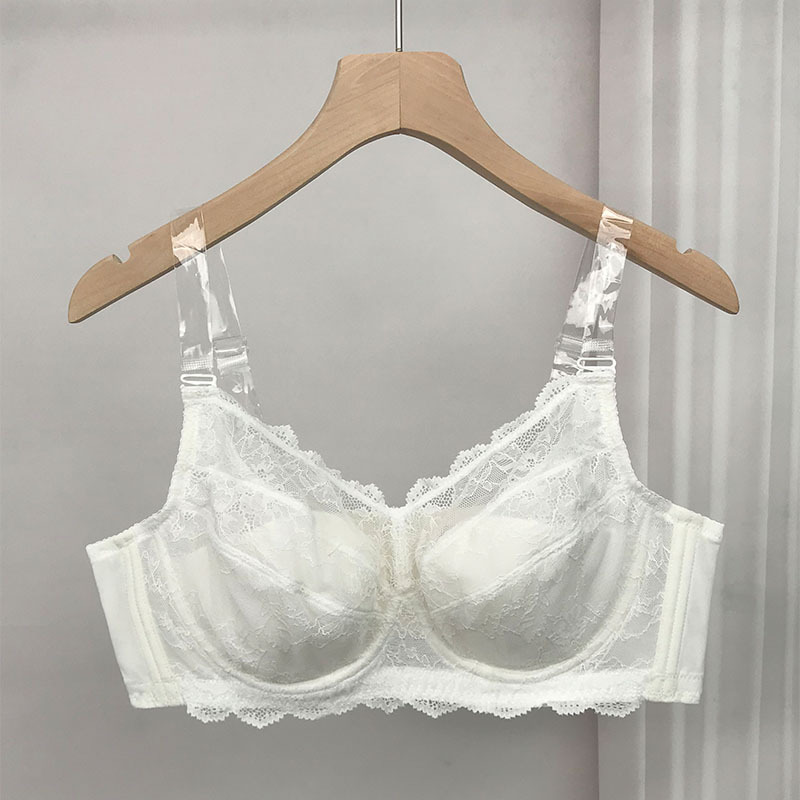 Special Underwear for Slip Dresses, Transparent Straps, Thin Summer Style, Full Cup, Side Breast Support, Detachable and Adjustable Bra