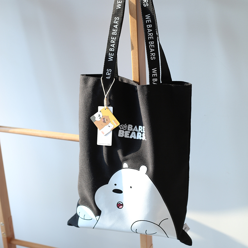 Buy M*ni*o * Excellent product We Bare bears polar bear canvas bag 0.18kg on ezbuy SG