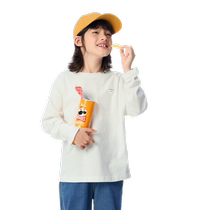 (Same style in the mall) Balabala childrens clothing boys long-sleeved T-shirt bottoming shirt 2024 autumn clothing girls tops