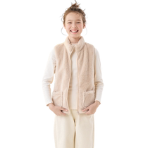 Balabala Childrens Vest Winter Coral Fleece Warm Basement Can Be Weared Outside Childrens Vest