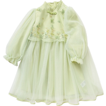 (Same style in the mall) Balabala Childrens Clothes Childrens Dress Girls Autumn Clothes National Fashion Style Skirt