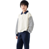 Balabala boys suit children autumn clothes baby childrens clothes girls sweatshirt trousers two-piece set 2024 new trend