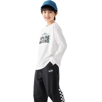 Balabala childrens clothing boys long-sleeved T-shirt childrens bottoming shirt 2024 autumn new sweatshirt versatile for older children