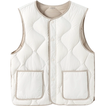 Balabala childrens clothing childrens down vest autumn and winter boys vest girls middle and large children warm thin and fashionable
