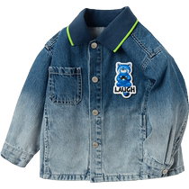 (Same style in the mall) Balabala childrens jacket boys denim childrens clothing baby autumn tops