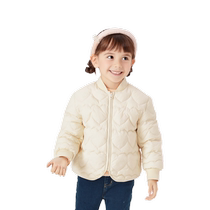 (Same style in the mall) Balabala childrens clothing baby down jacket autumn and winter childrens sweet coat fashion