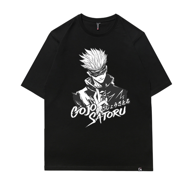 Handsome Five BlackSpell periphery T-shirt Short sleeve Article 5 Realization comic Cartoon Chaopai jointly T-shirt Half sleeve cotton summer new pattern male