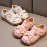 Мягкие туфли для кожаной обуви для принцессы с бантиком, стиль Лолита, из натуральной кожи, мягкая подошва