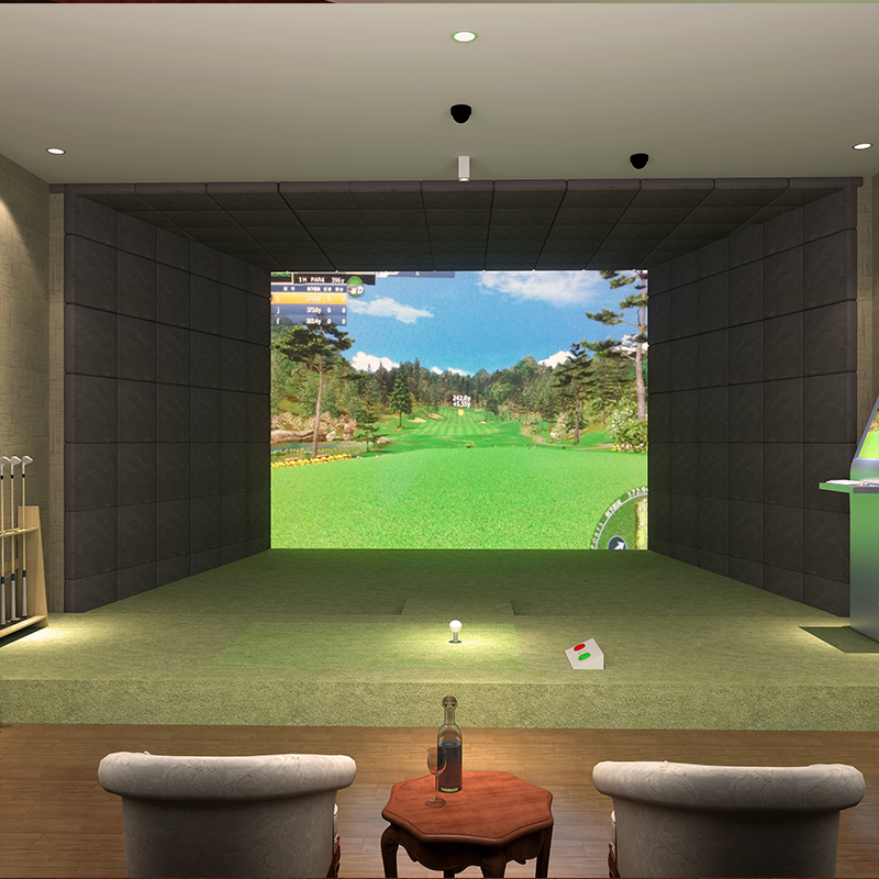 GC2 indoor golf simulator intelligent high-speed camera golf simulator not just for entertainment