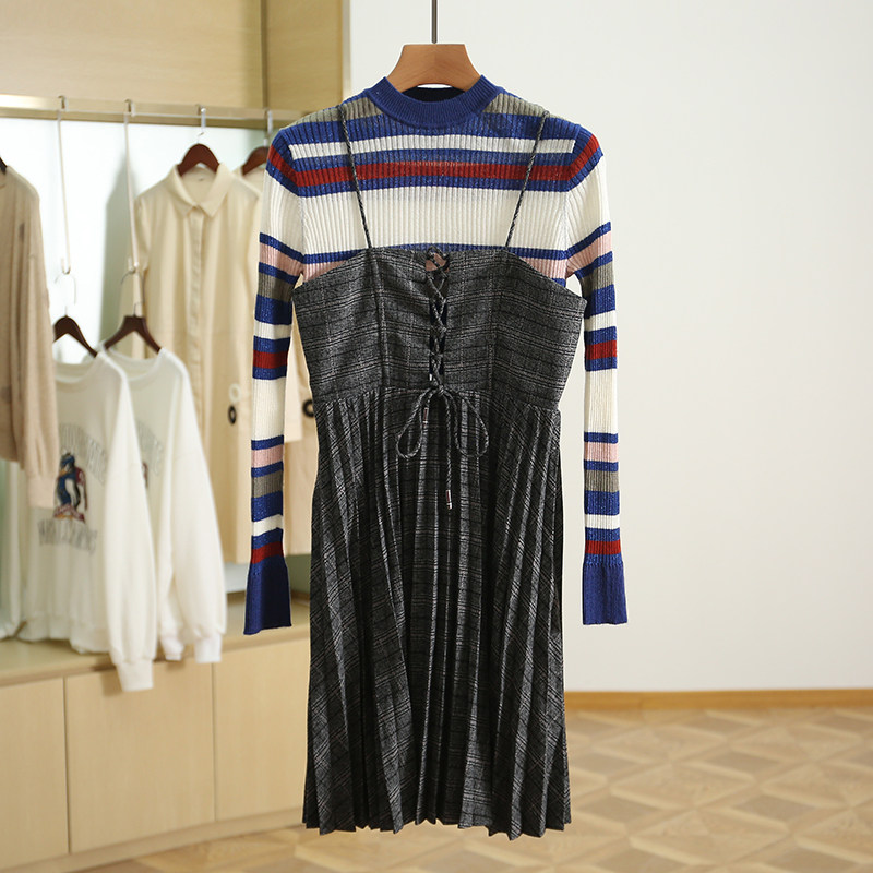 Discount for removal of cabinet clearance●Z series personality leave two dress shopping mall counter withdrawal hot selling women's clothing 21 spring