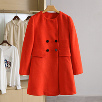 A welfare price 29 9 Fashion temperament coat womens discount long casual woolen coat