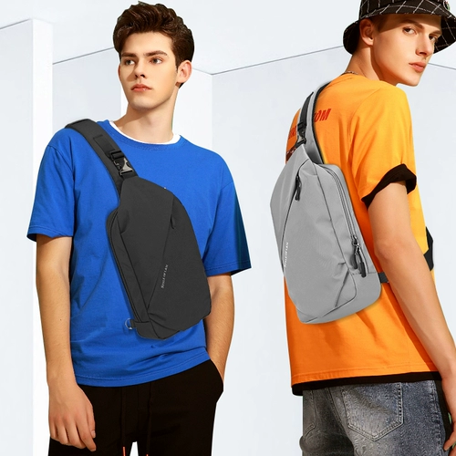 Нагрудная сумка, сумка через плечо, сумка на одно плечо, мужской спортивный универсальный рюкзак для отдыха, в корейском стиле