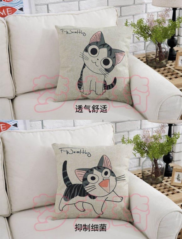 Phim hoạt hình gối gối Xe sofa văn phòng đệm gối đầu giường gối thắt lưng Gối bông gối để ghế sofa