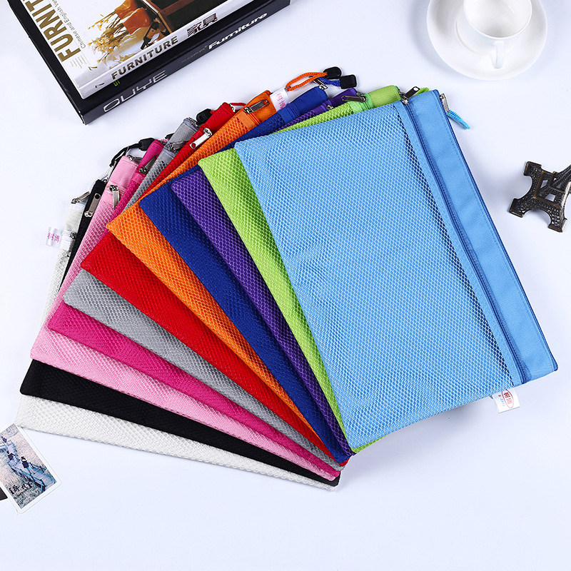 Deli B5 File Bag Pure Color Bill Bag 16K Invoice Invoice Bag Oxford canvas Laced Bag Custom