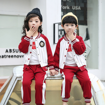 Kindergarten yuan fu spring and autumn winter three two-piece suit uniforms for children games baseball uniform primary and middle school students in class uniform