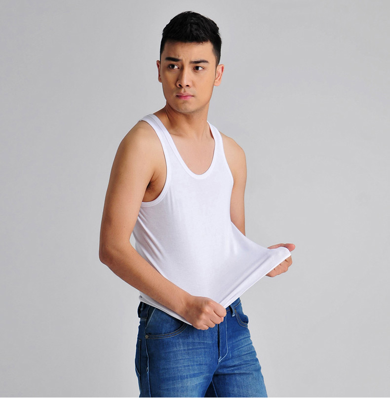 Của nam giới vest cotton mùa hè triều vest đáy không tay vest thanh niên trung niên ông già mồ hôi vest cotton