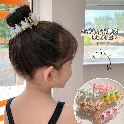 Детская маленькая мультяшная заколка-крабик, аксессуар для волос, заколка для волос