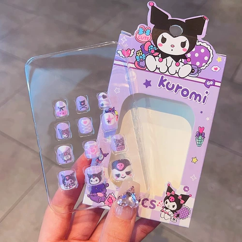 Мягкие накладные ногти, наклейки для ногтей, детский съемный комплект без запаха