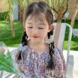 Детский летний аксессуар для волос с бантиком, повязка на голову