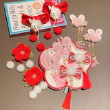 Детский аксессуар для волос, ханьфу, наряд маленькой принцессы, детская заколка для волос, шпильки для волос, коллекция 2023, год кролика