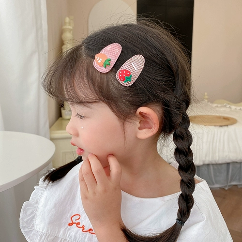 Детская мультяшная заколка для волос, милые детские шпильки для волос, челка, аксессуар для волос