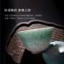 Hoa lụa nướng cổ Xiaojia jasper set Jingdezhen được thừa kế bằng tay kỹ năng Kung Fu bộ ấm trà bìa bát và cốc - Trà sứ