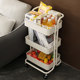 Trolley storage rack kitchen floor-standing multi-layer mobile snack room toilet baby supplies bedside storage rack