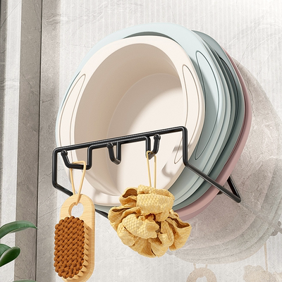 Washbasin storage rack, wall-mounted bathroom storage rack without drilling, washbasin hook, basin rack, bathroom basin hanging wonder
