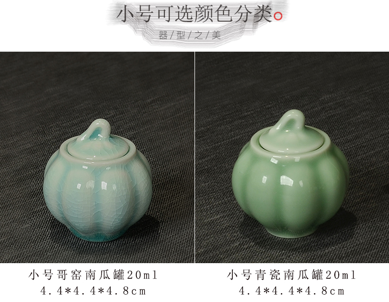 Small caddy fixings ceramic powder pot mini travel store ceramic bottle packing seal pot Small jar jar