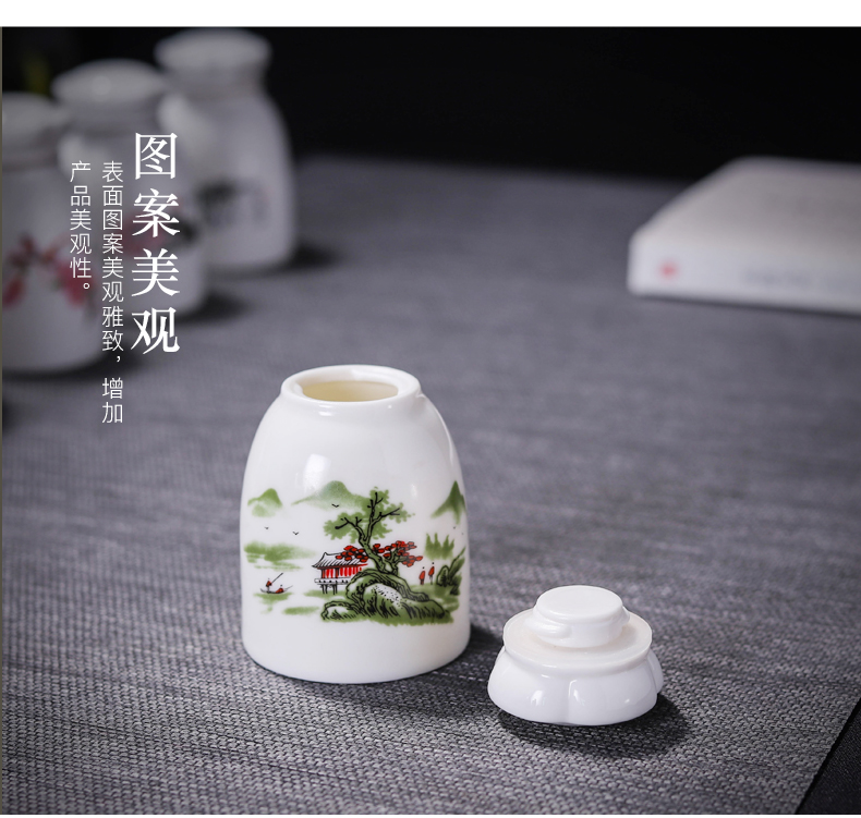To DE new rotating liquid tank sealing paste pot small porcelain ceramic pot cosmetics mass customization