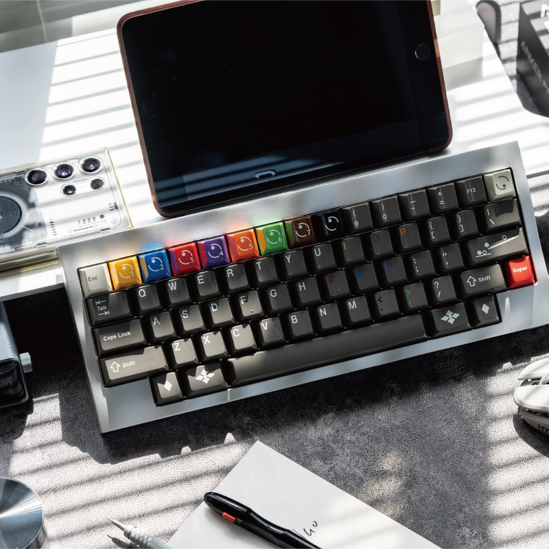 【Kbs】Mirror Mold Pbt Material｜Heyball Black 8 Original Height Keycaps