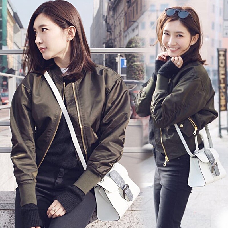 Tide Cards 2022 Fall New Pilot Clip Overcomes Fashion Plus Suede Baseball Uniform Korean Version Short cotton jacket woman