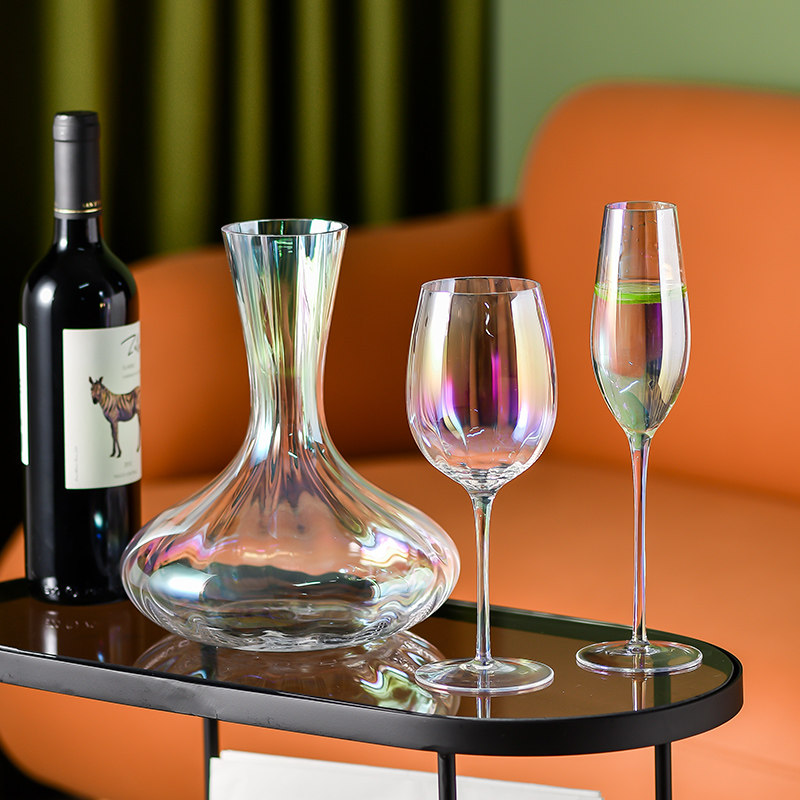 European luxury glass red wine glass decanter wine set creative home goblet crystal glass champagne glass