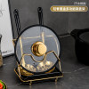 Black light luxury black gold multi-function pot cover