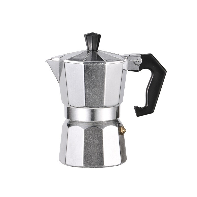 Italian-Style Moka Pot Aluminum Octagonal Coffee Pot Single-Valve Moka Pot Special Offer Free Shipping Colorful Aluminum Pot