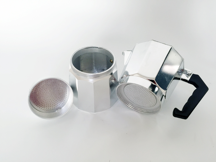 Nồi Mocha Ý nồi nhôm hình bát giác pha cà phê nồi pha cà phê Van đơn Moka pot Ưu đãi đặc biệt - Cà phê phin cà phê