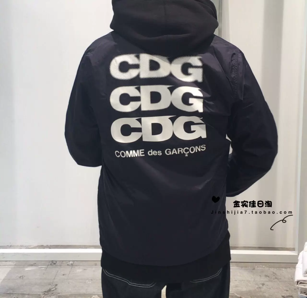 Специальное предложение [Kane Shika] японский закупщик Rei Kawakubo коуч-куртка CDG куртка с тремя рядами карманов ветрозащита