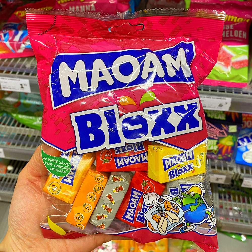 Spot Dutch Maoam fruit fudge yogurt bar mixed bag British strawberry orange candy independent packaging
