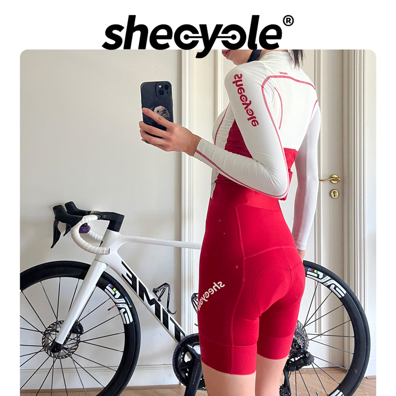 Shecycle Spring and Summer Women's Sun Protection Cycling Clothing Long-Sleeved Top Road Cycling Pants with Butt Pad Shecycle Spring and Summer Women's Sun Protection Cycling Clothing Long-Sleeved Top Road Cycling Pants with Butt Pad