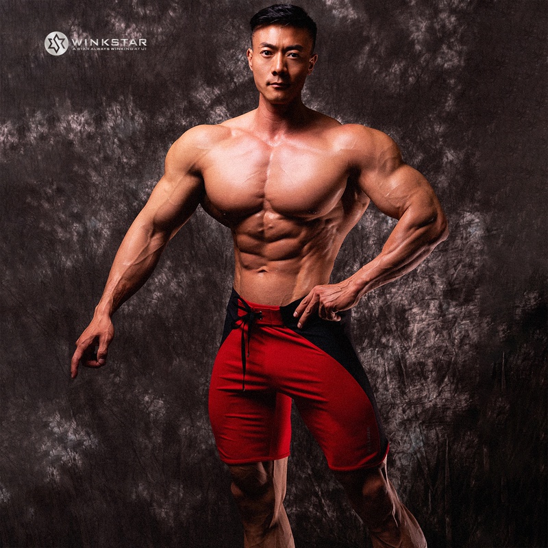 Winkstar Men's Fitness Pants Fitness Competition Pants Beach Pants Quick-Drying Breathable Elastic Winkstar Men's Fitness Pants Fitness Competition Pants Beach Pants Quick-Drying Breathable Elastic