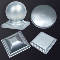 Square pipe spherical cap iron guardrail accessories large staircase pillar head round ball cover cover cover block cover cover cover cover