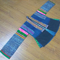 Hand embroidered Miao embroidery old embroidery Miao ethnic old embroidered clothes Qianxi embroidery wax and dyeing clothes