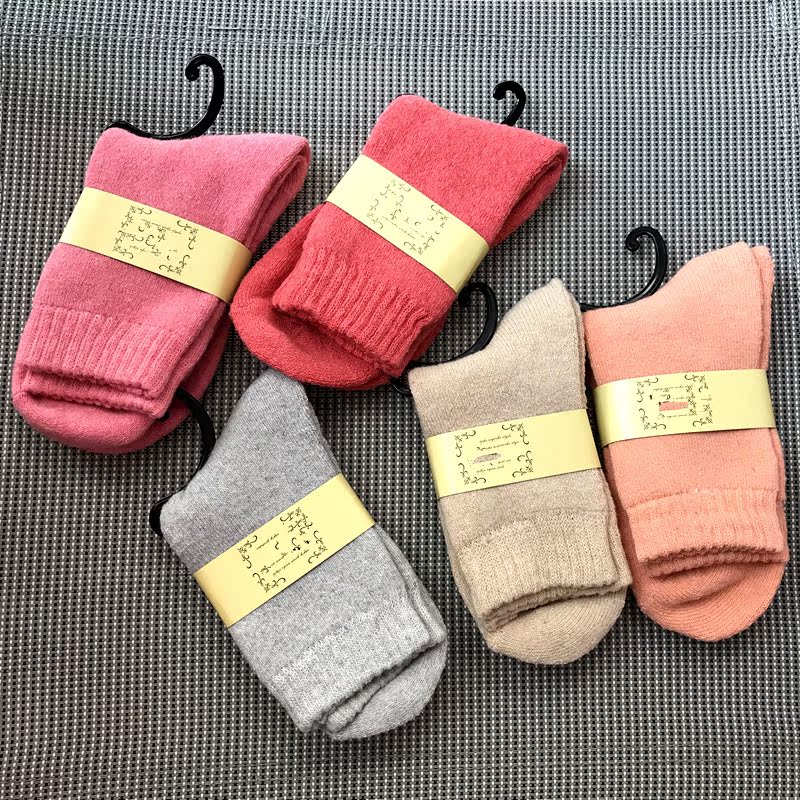 Các mẫu mùa thu đông 2018 dày terry vớ rắn màu giữ nhiệt giữ nhiệt cao vớ giúp giữ ấm cho đôi tất nữ tất cổ ngắn
