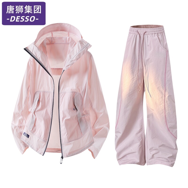 Tangshi Group Sun Protection Clothing Set for Women 2026 New Summer Outdoor Sportswear Quick-Drying Thin Casual Two-Piece Set