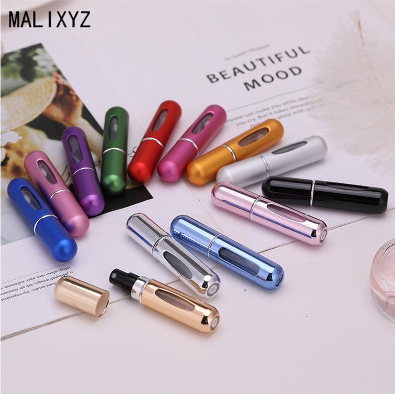 High-end Portable Cute-style 5ml Fragrance travel Sub-bottling bottle bottom Filled Makeup Water Trial Bag Spray Bottle