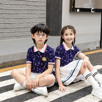 Primary school uniforms Summer new kindergarten Garden clothes for men and women Inn boys Inn College Wind class Childrens graduation clothes