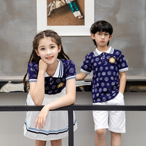 Primary school childrens school uniforms Summer new suit Childrens graduation photo class Inn Wind 61 Performance Kindergarten Gardeners