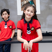 Primary school childrens school uniforms Summer new Inron Childrens class suit 61 Performance Costume Kindergarten Garden Clothing Two Sets