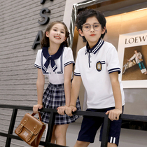 Primary school uniforms suit new Summer Inn Wind Games Childrens graduation performance Costume Kindergarten Garden Clothing