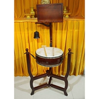 1 фут белых кожаных барабанов